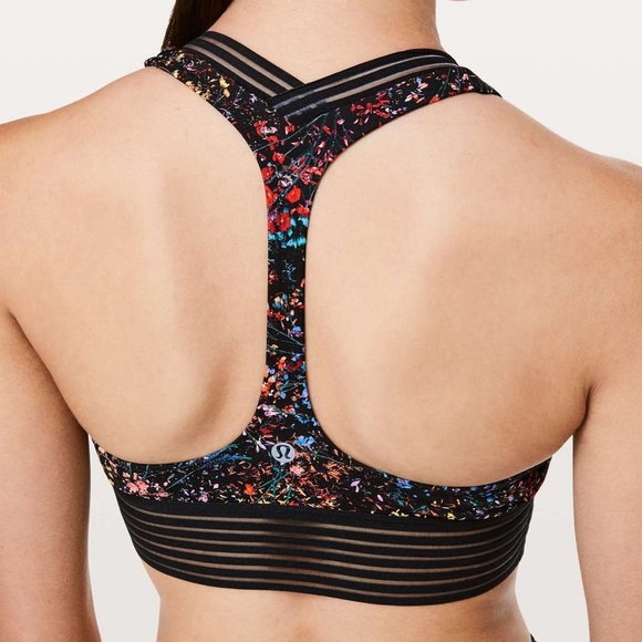 LULULEMON Find Focus Bra Flowerescent Multi - Picture 3 of 5